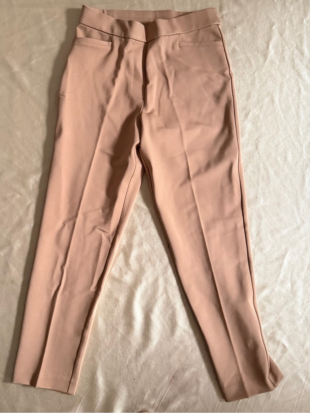 Susan Graver Regular Status Stretch Ponte Slim Leg Crop Pant XS a634115